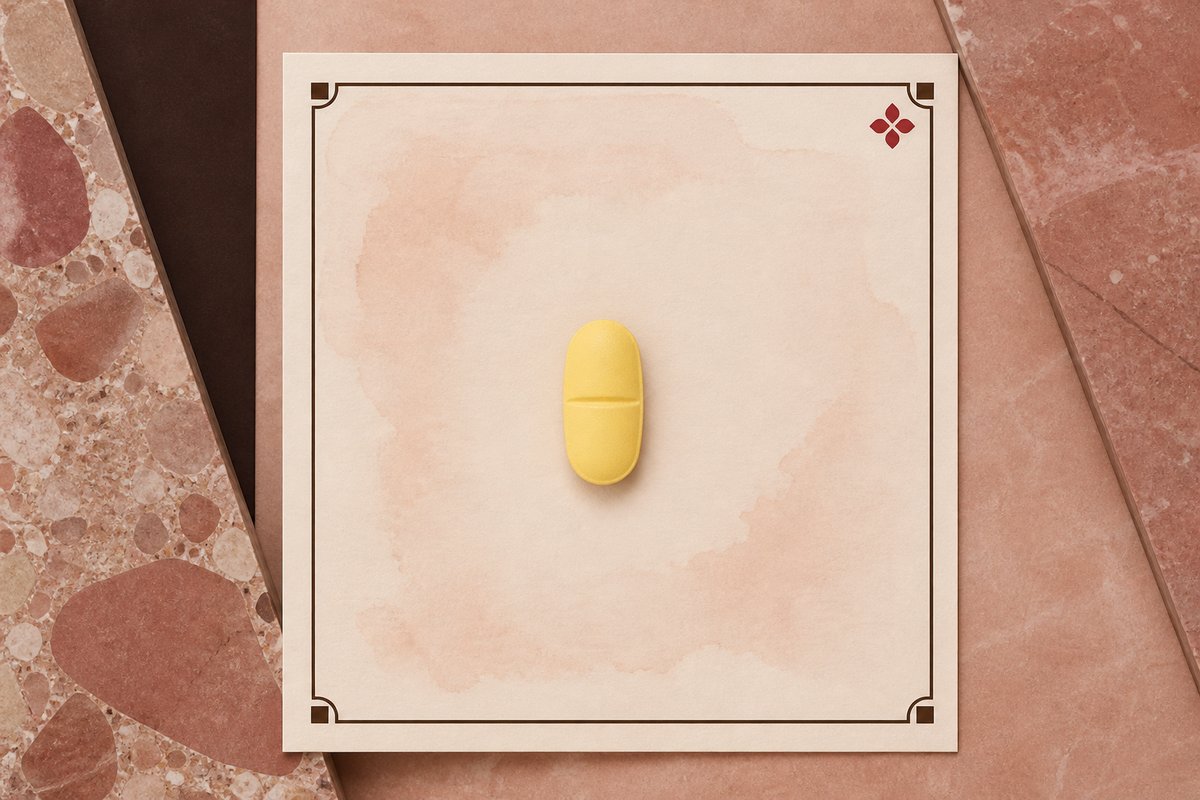 2.5 mg to 20 mg tadalafil ladder on a cocoa-bordered specimen card